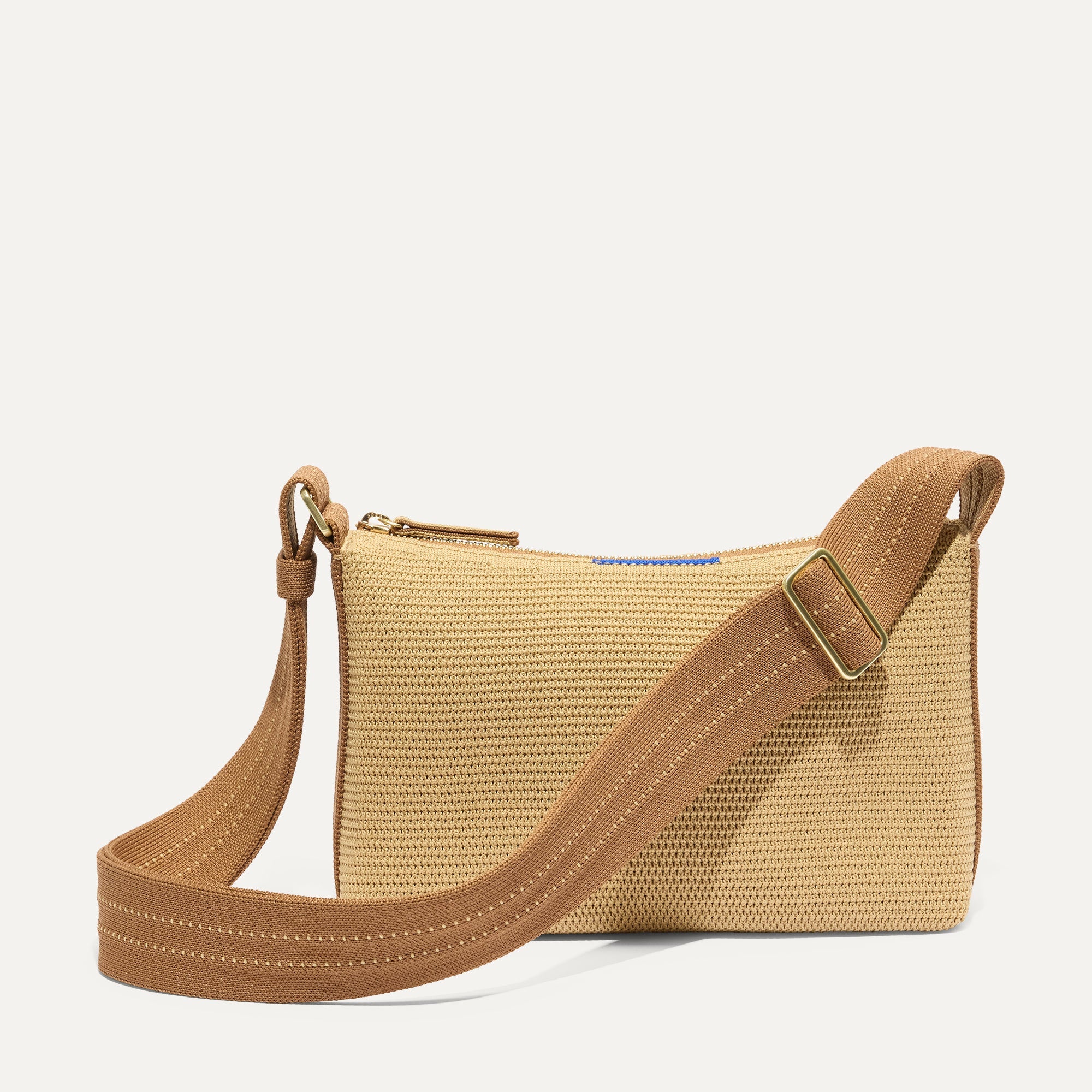 The Casual Crossbody - Brown Butter Raffia-Knit - Image 2