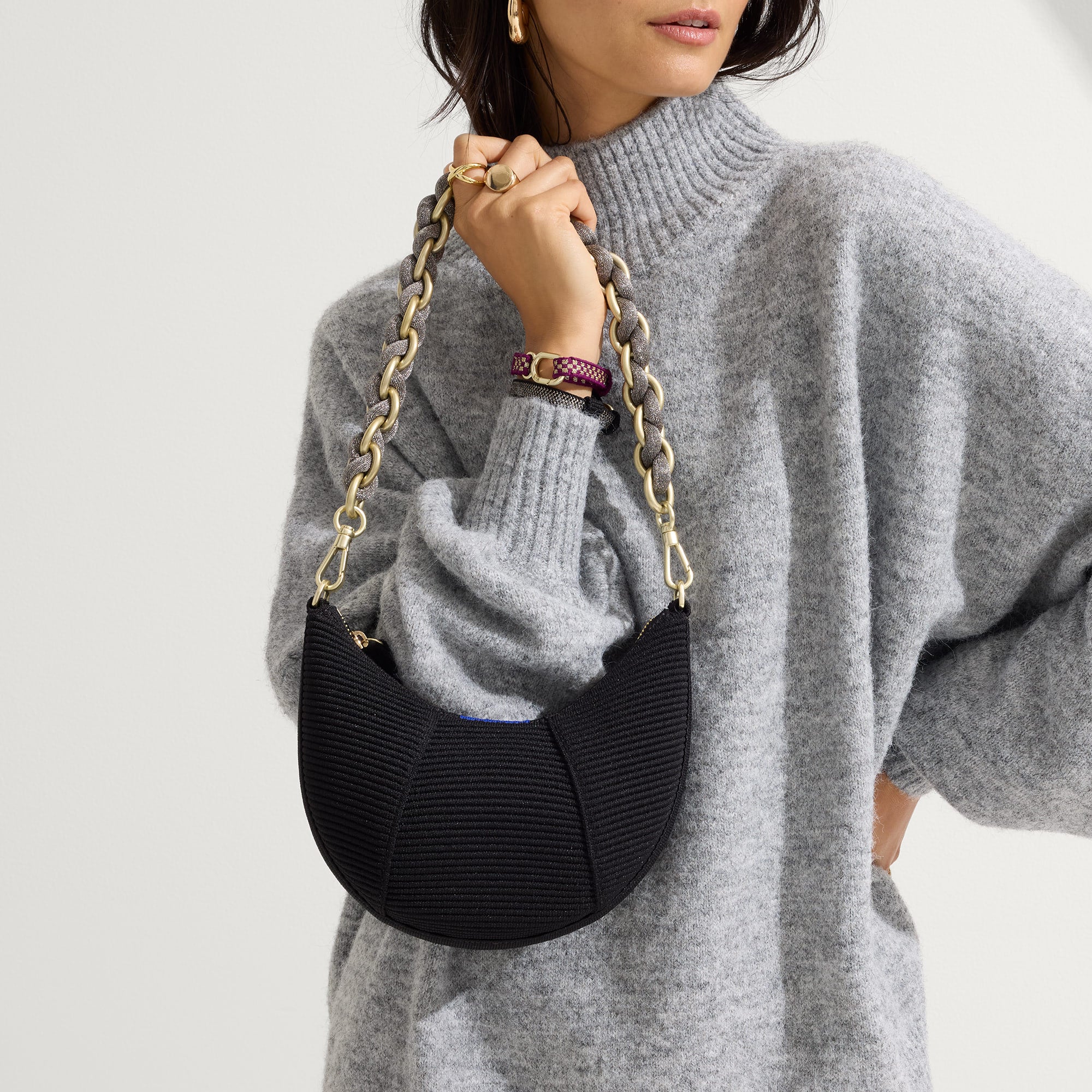 The Shoulder Strap - Golden Silver Chain - Image 2