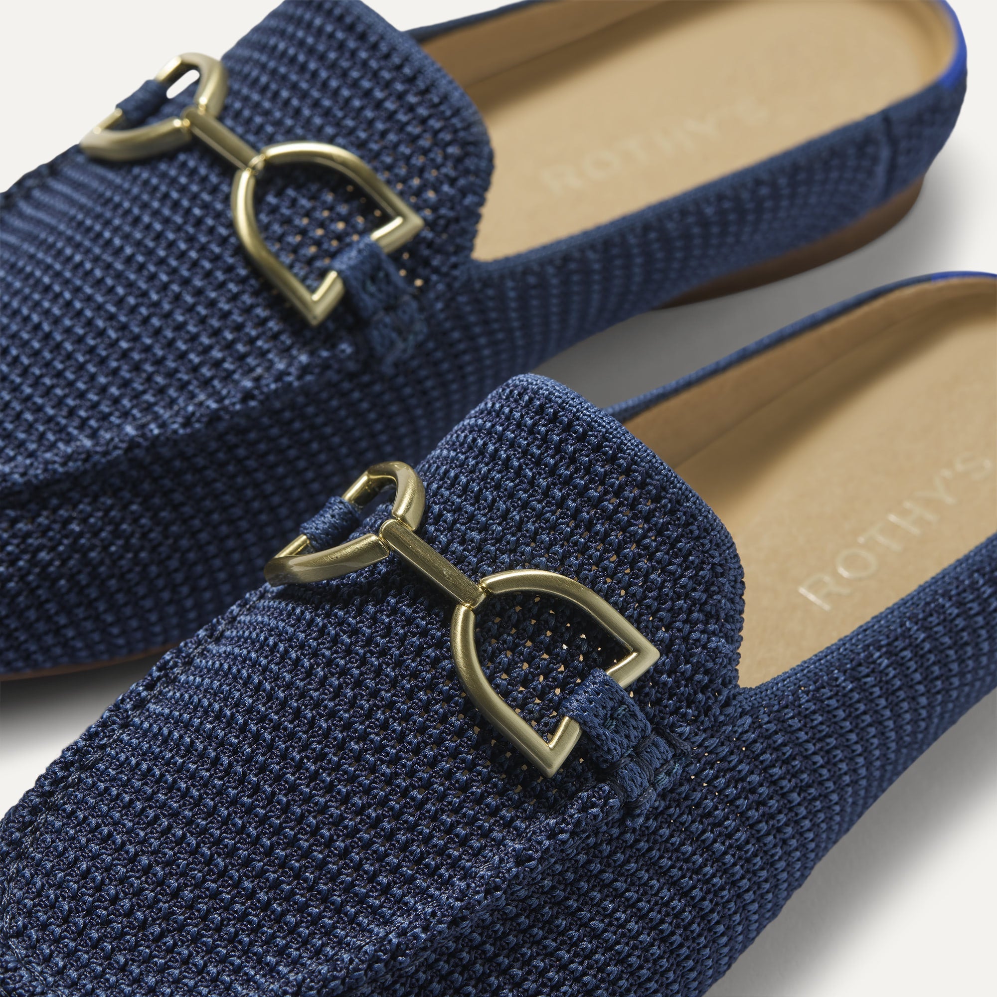 The Double Bit Loafer Mule - Blue Raffia-Knit - Image 5