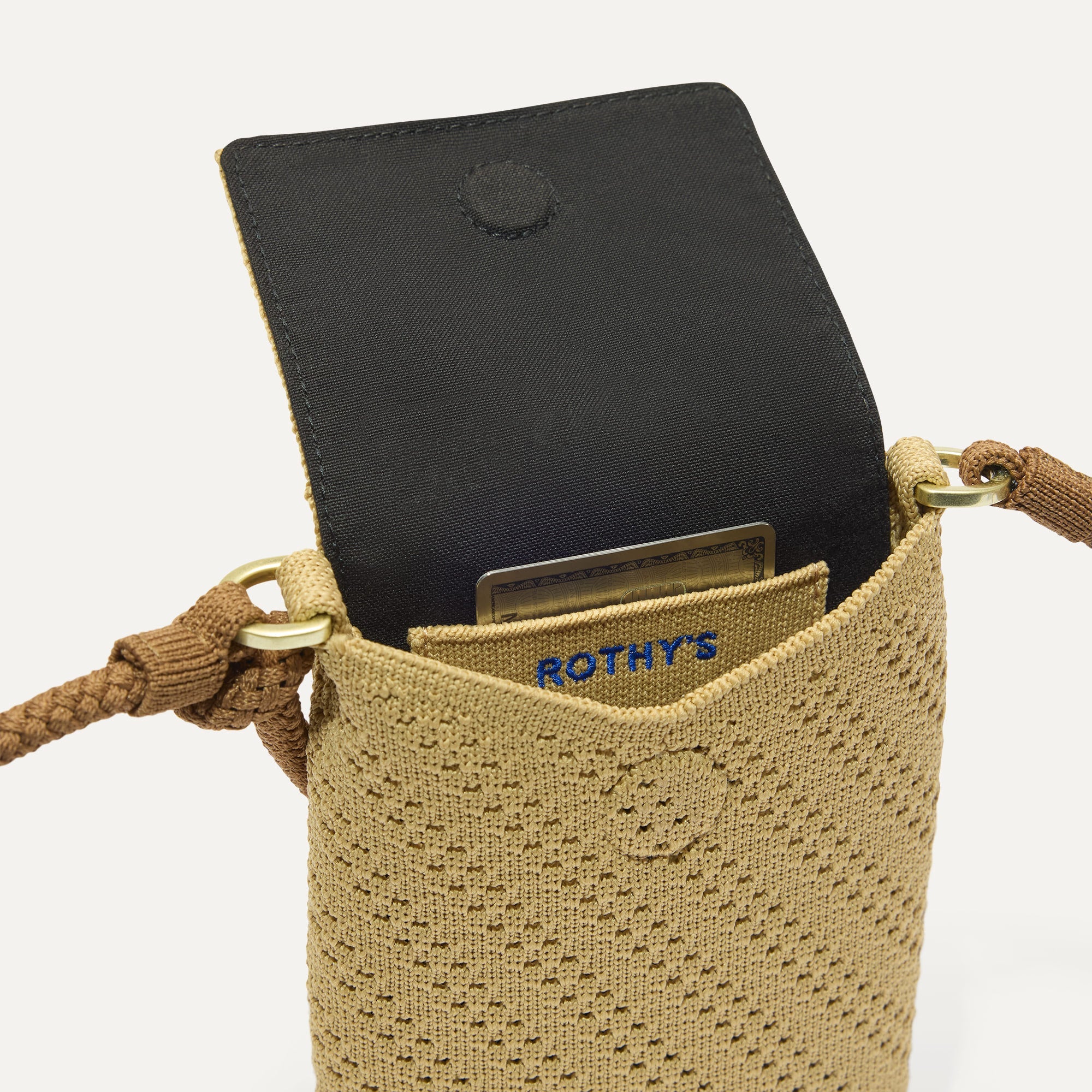 The Phone Crossbody - Brown Butter Crochet - Image 4