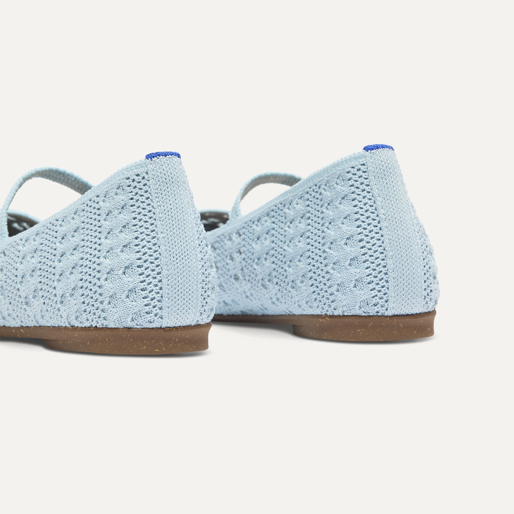 The Max Square Mary Jane - Powder Blue Crochet - Image 4