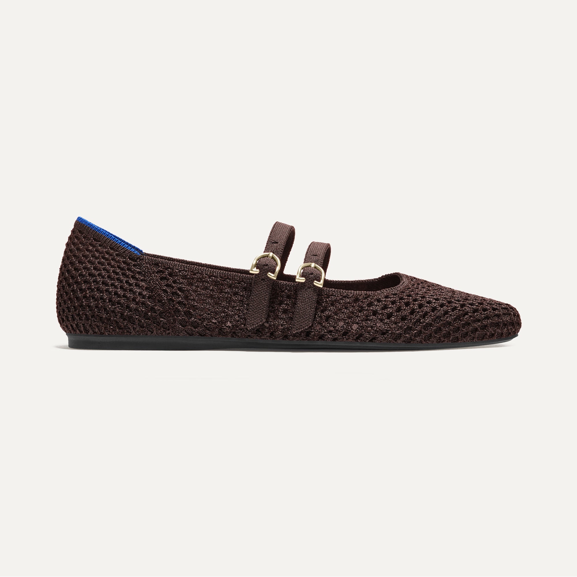 The Double Buckle Mary Jane - Chocolate Mesh - Image 3
