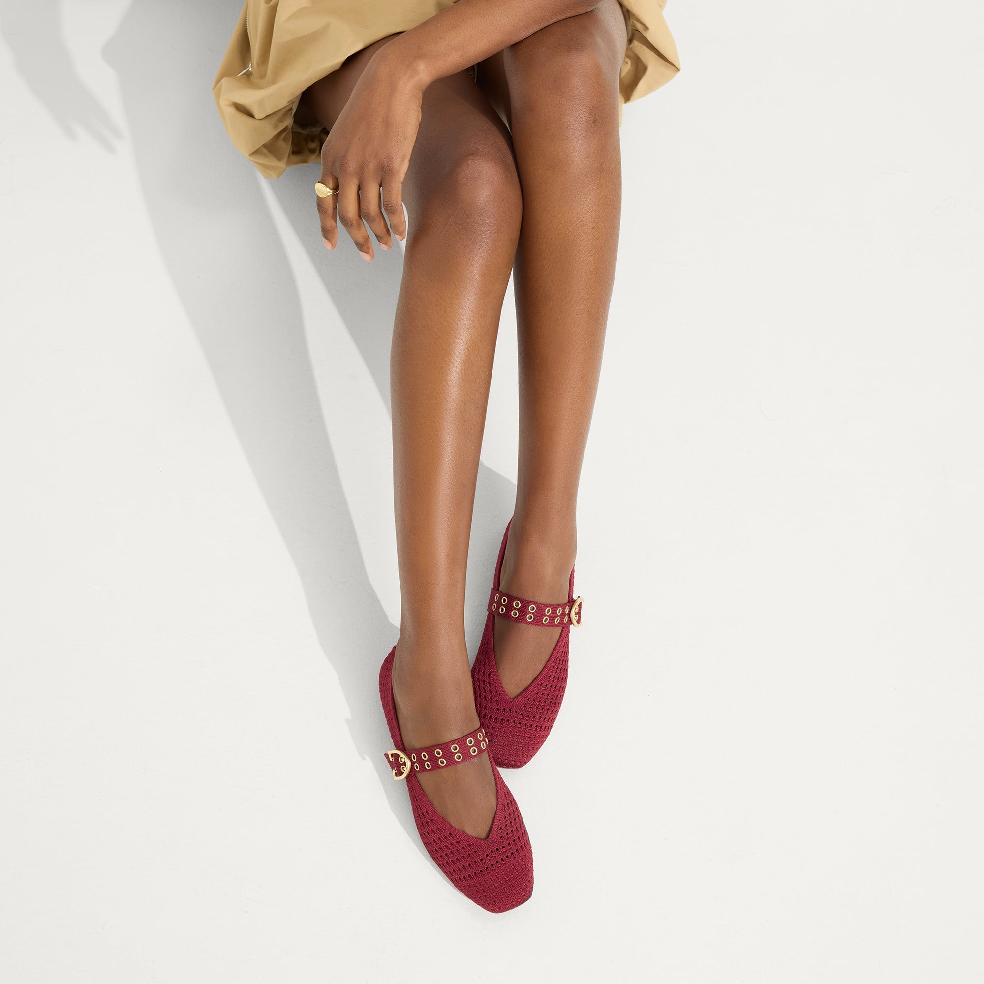 The Max Buckle Mary Jane - Ruby Mesh - Image 2