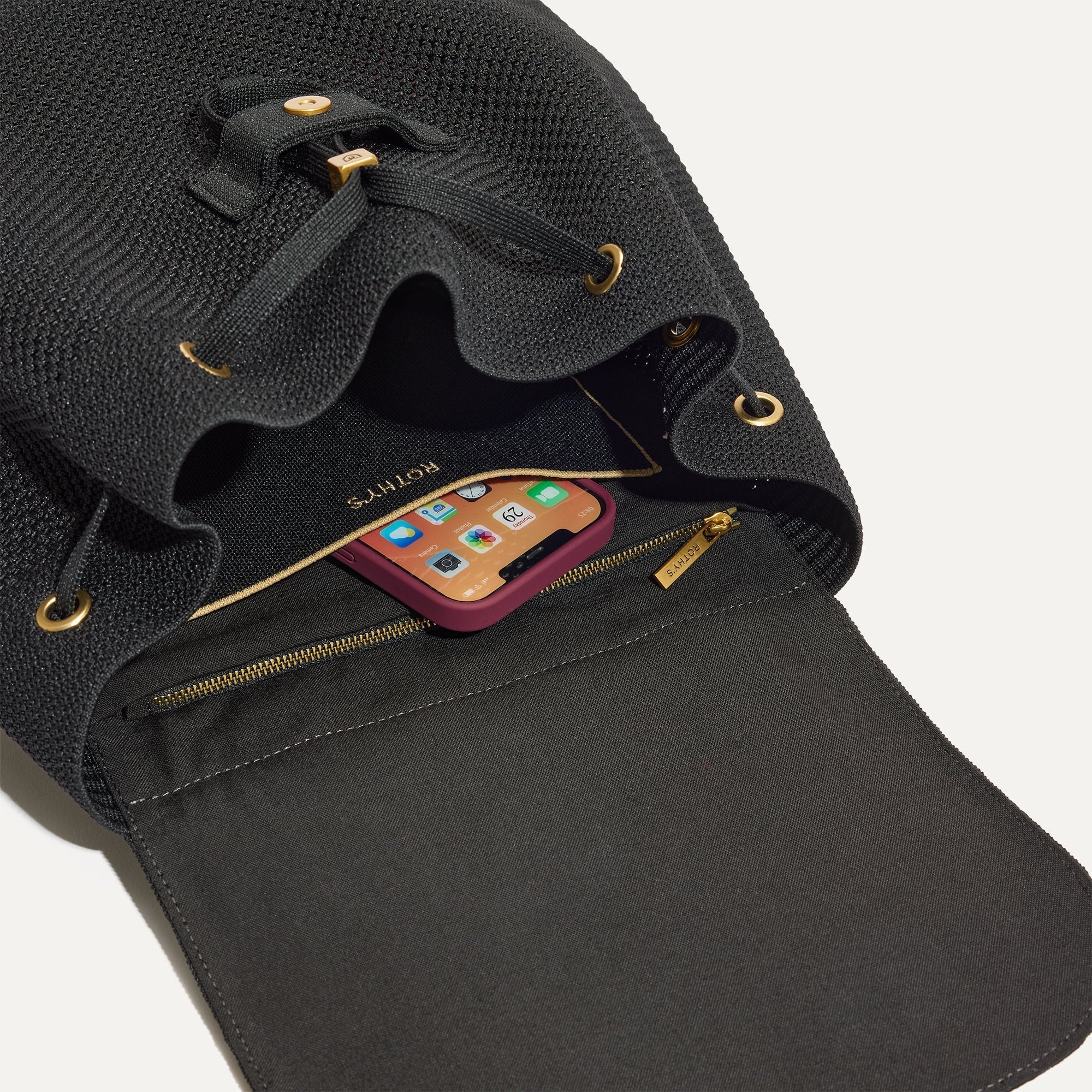 The Cinch Backpack - Black - Image 6