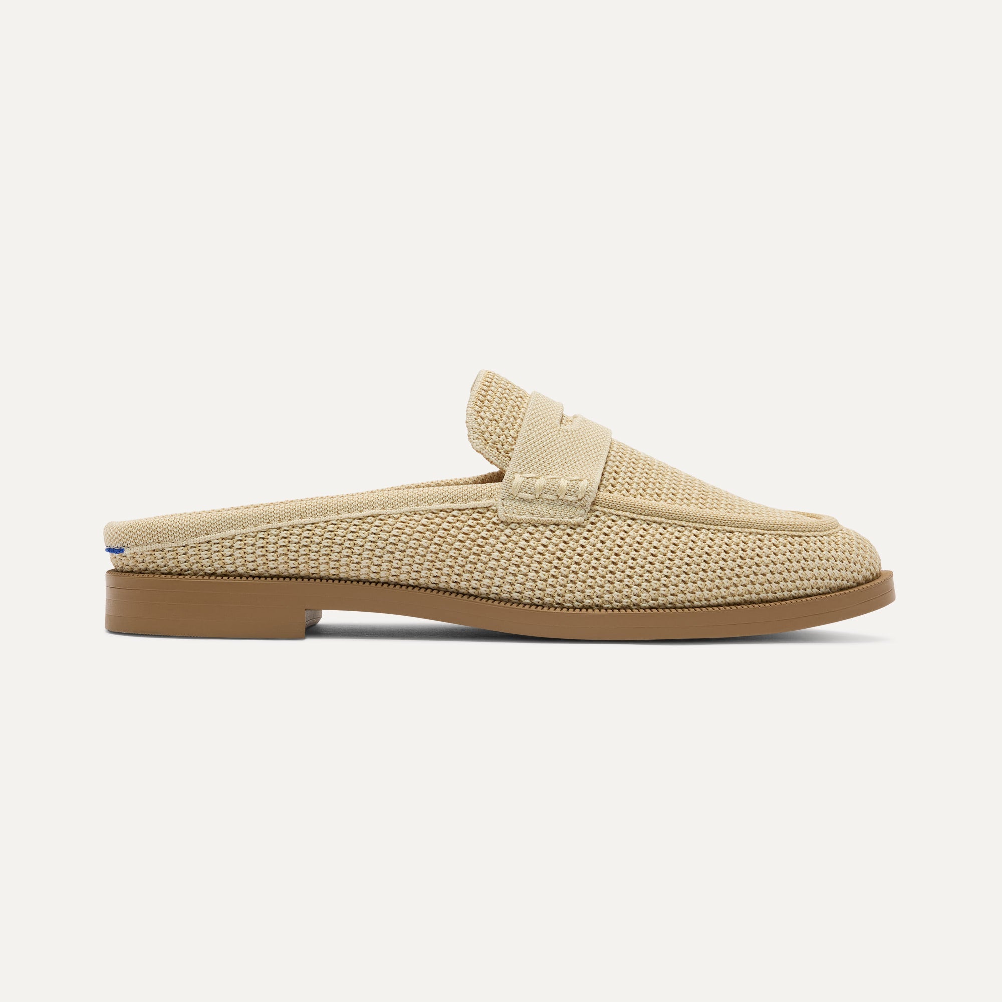 The Penny Loafer Mule - Sandstone Raffia-Knit - Image 3