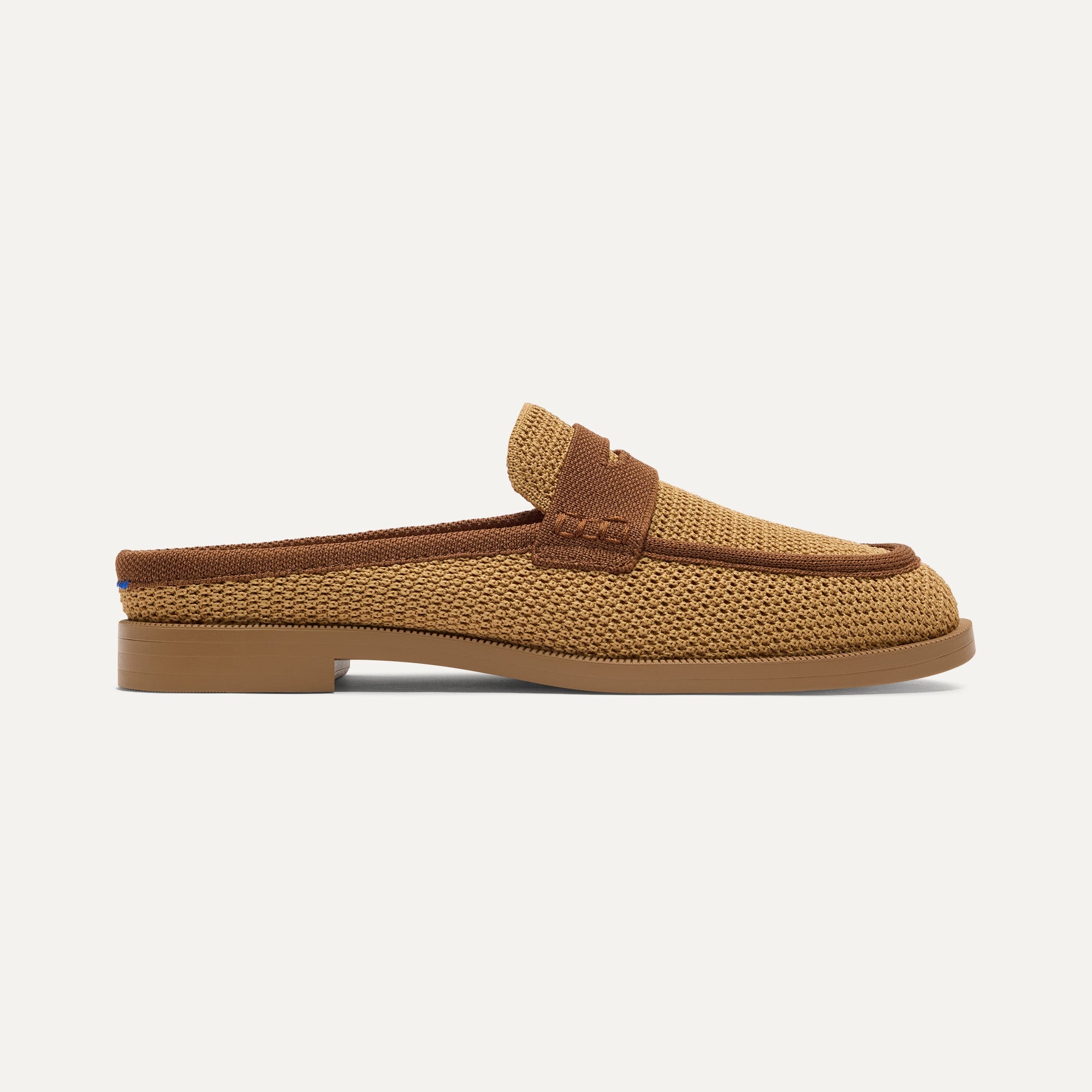 The Penny Loafer Mule - Wheat Raffia-Knit - Image 3