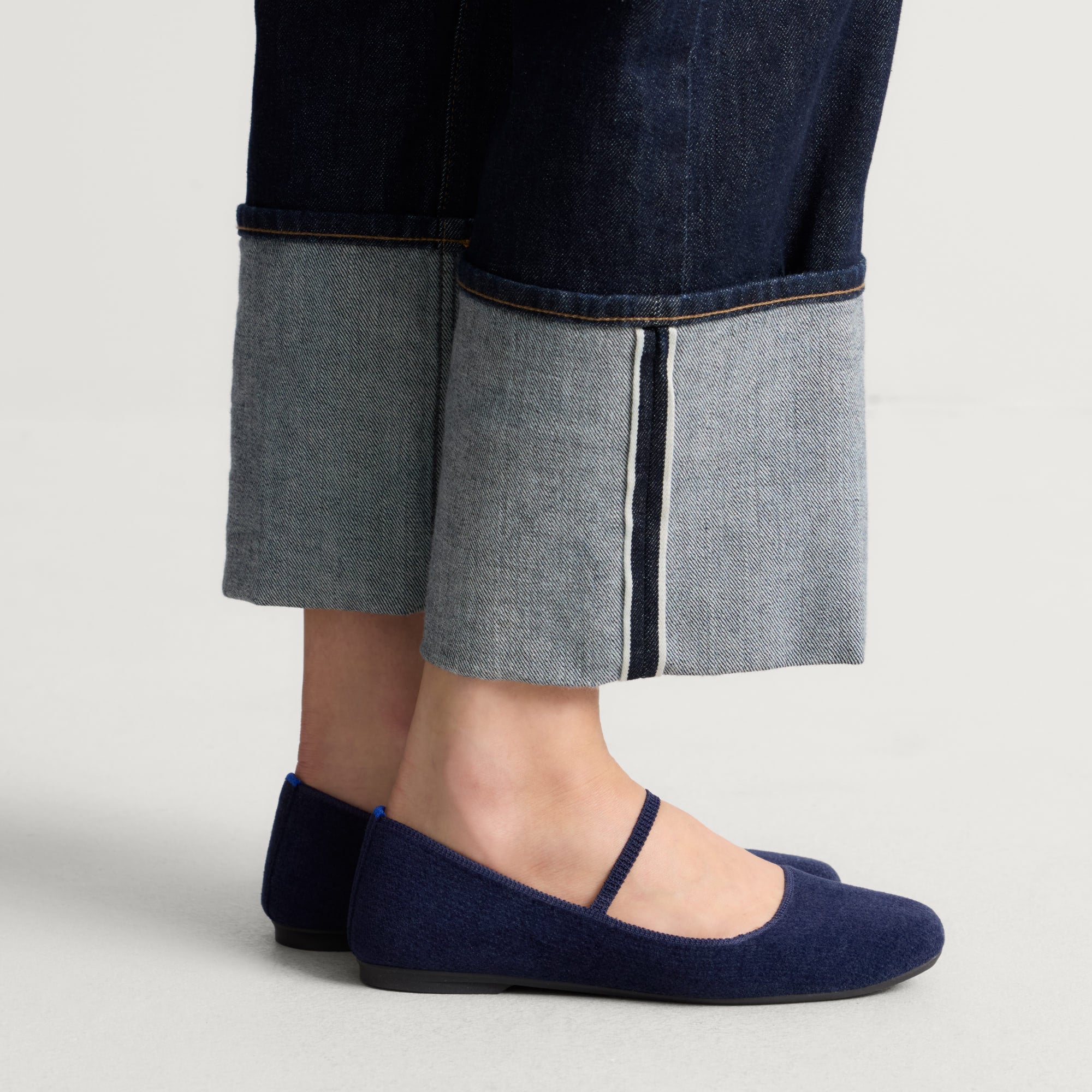 The Max Square Mary Jane - ReVelvetâ„¢ Navy - Image 2