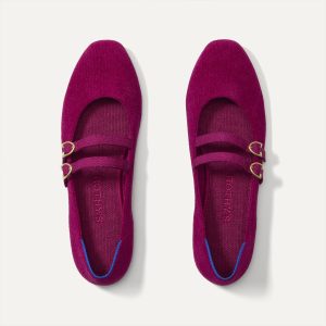 The Double Buckle Mary Jane - ReVelvet™ Mulberry