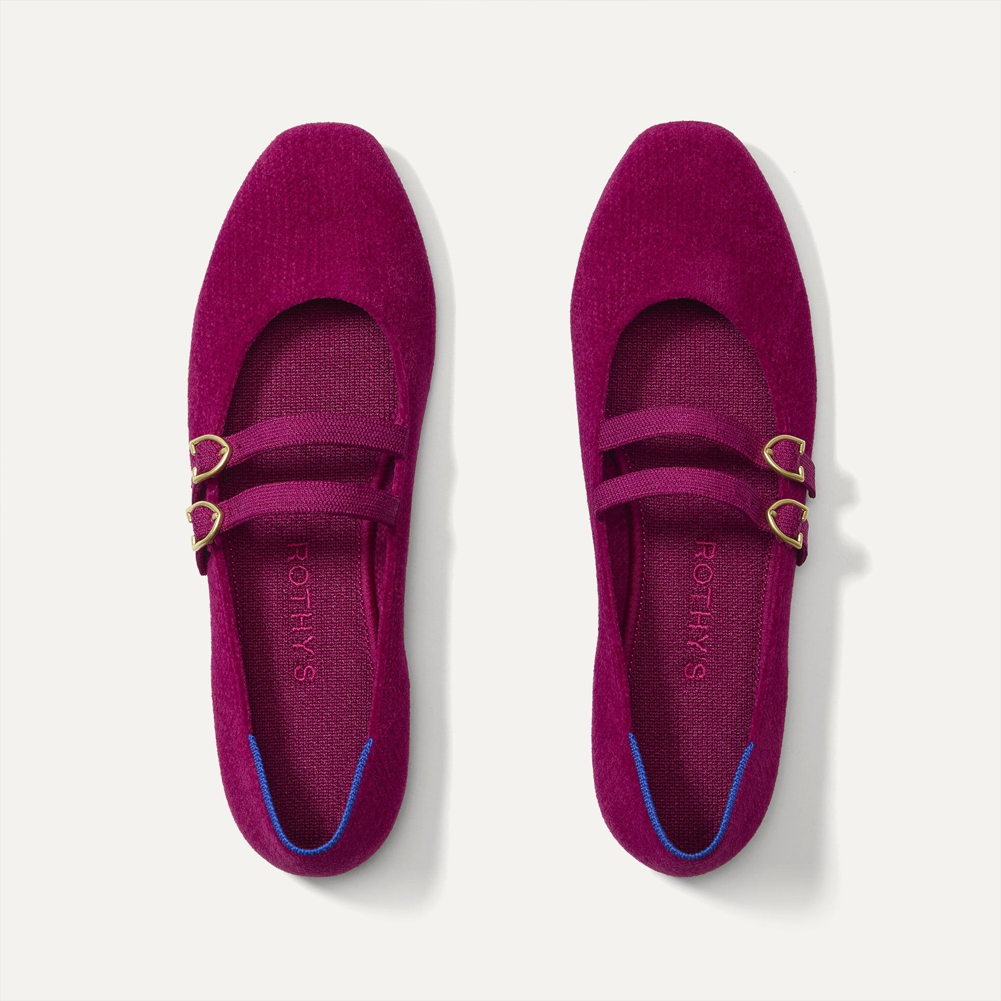 The Double Buckle Mary Jane - ReVelvetâ„¢ Mulberry