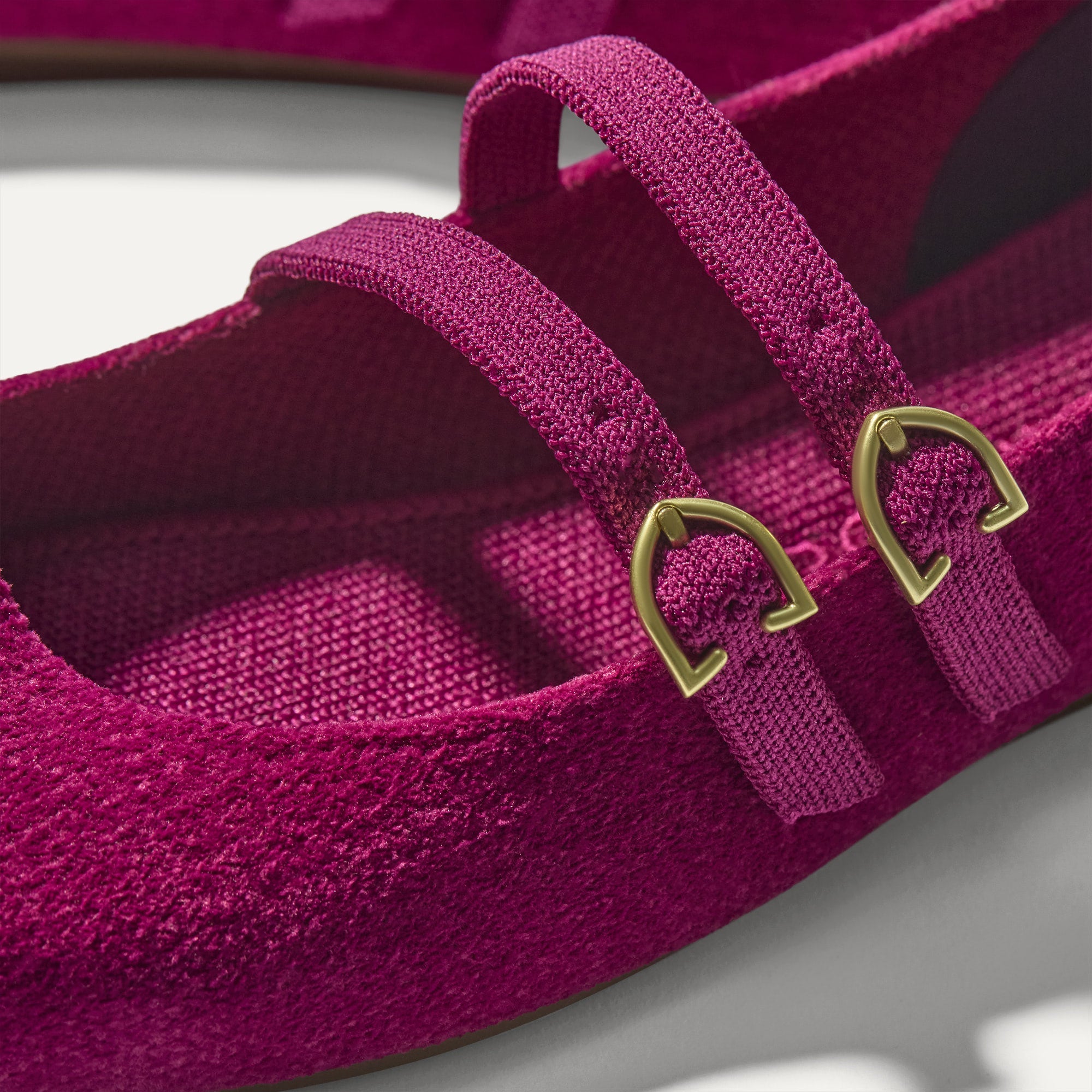 The Double Buckle Mary Jane - ReVelvetâ„¢ Mulberry - Image 5