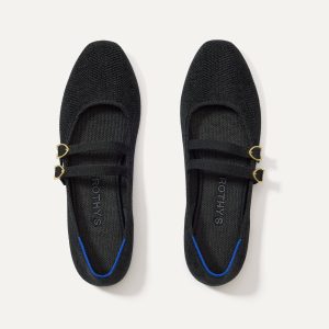 The Double Buckle Mary Jane - ReVelvetâ„¢ Black