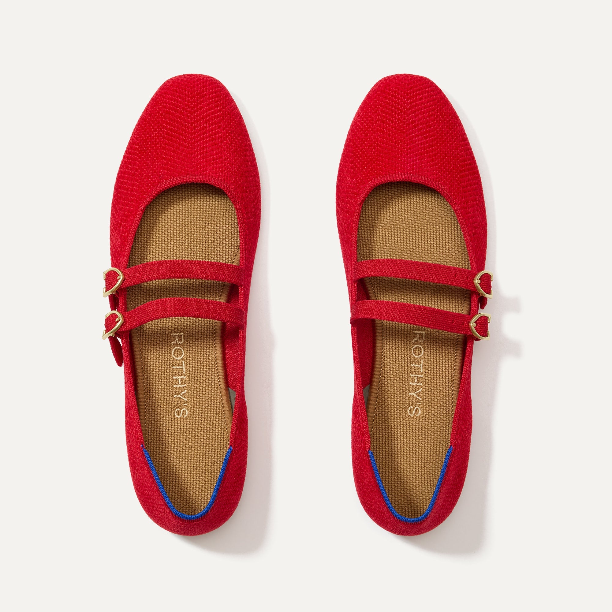 The Double Buckle Mary Jane - ReVelvetâ„¢ Red Crisp