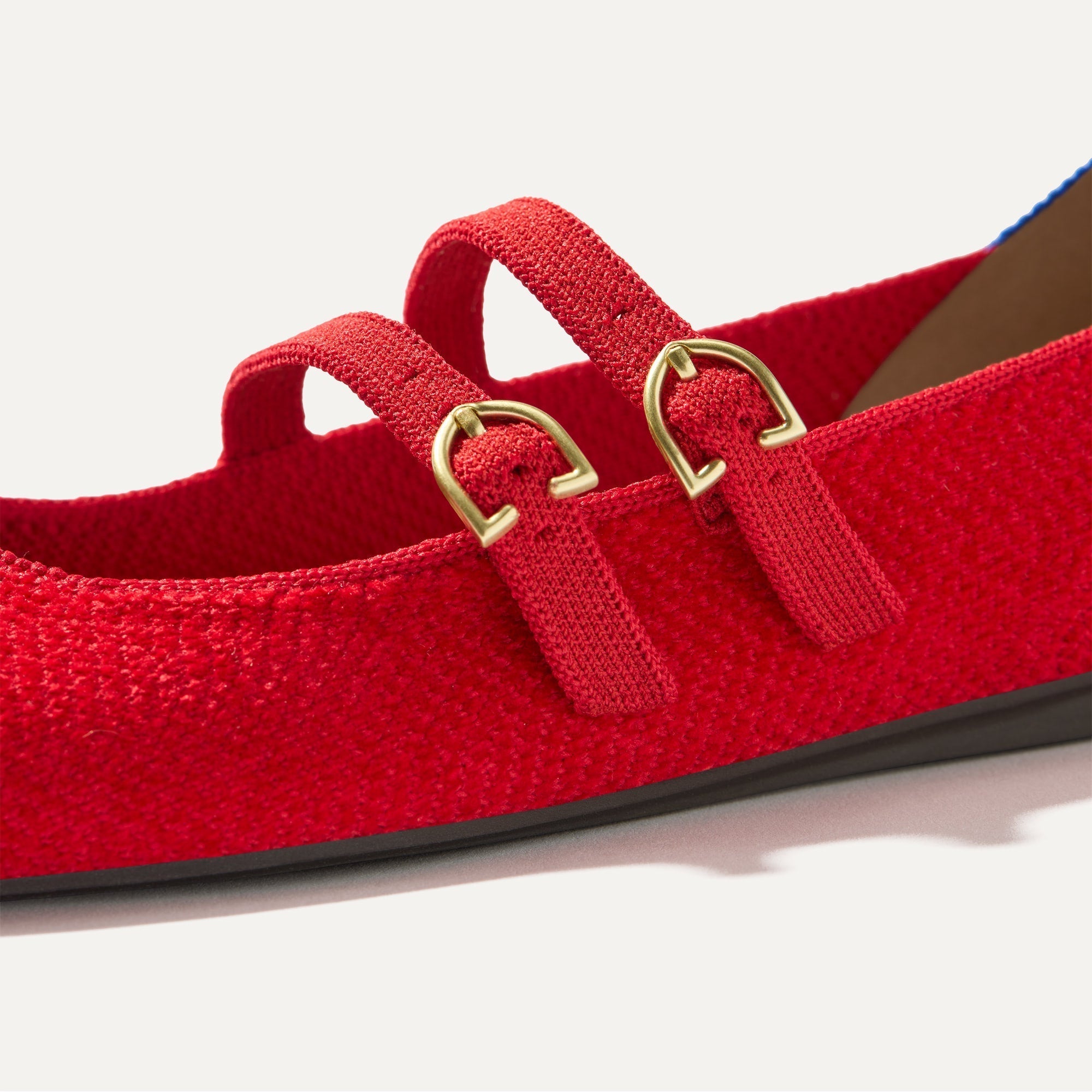 The Double Buckle Mary Jane - ReVelvetâ„¢ Red Crisp - Image 5