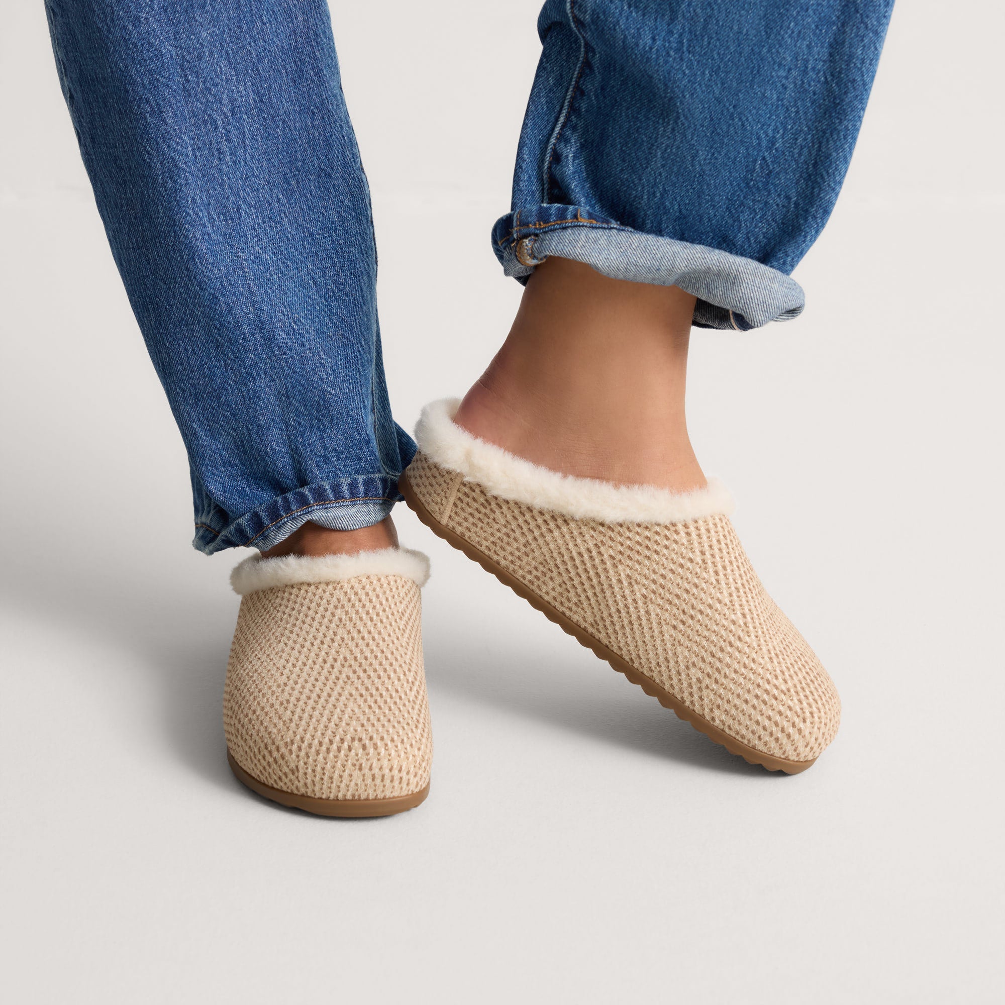 The Apr??s Clog - ReVelvet? Cream Herringbone - Image 2