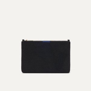 The Convertible Clutch - Black Espresso Open-Knit