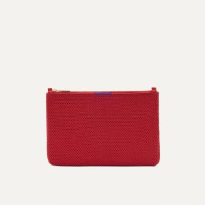 The Convertible Clutch - Scarlet Open-Knit
