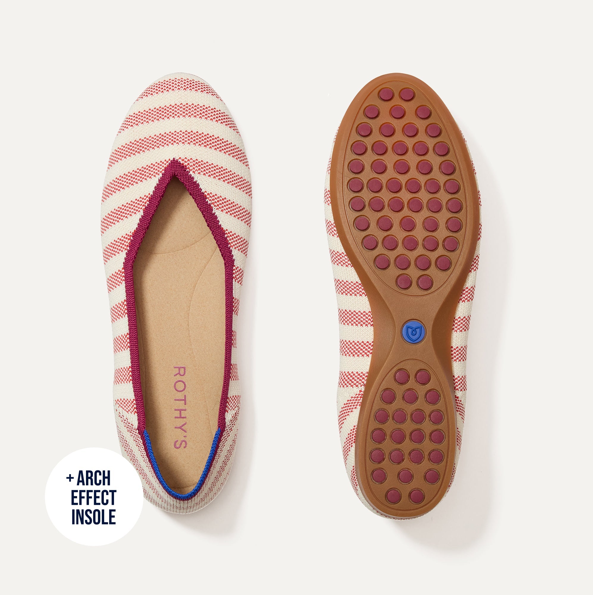 The Daily Flat - Coral Cabana Stripe - Image 2