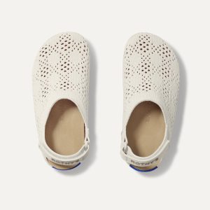 The Kids Clog - White Crochet