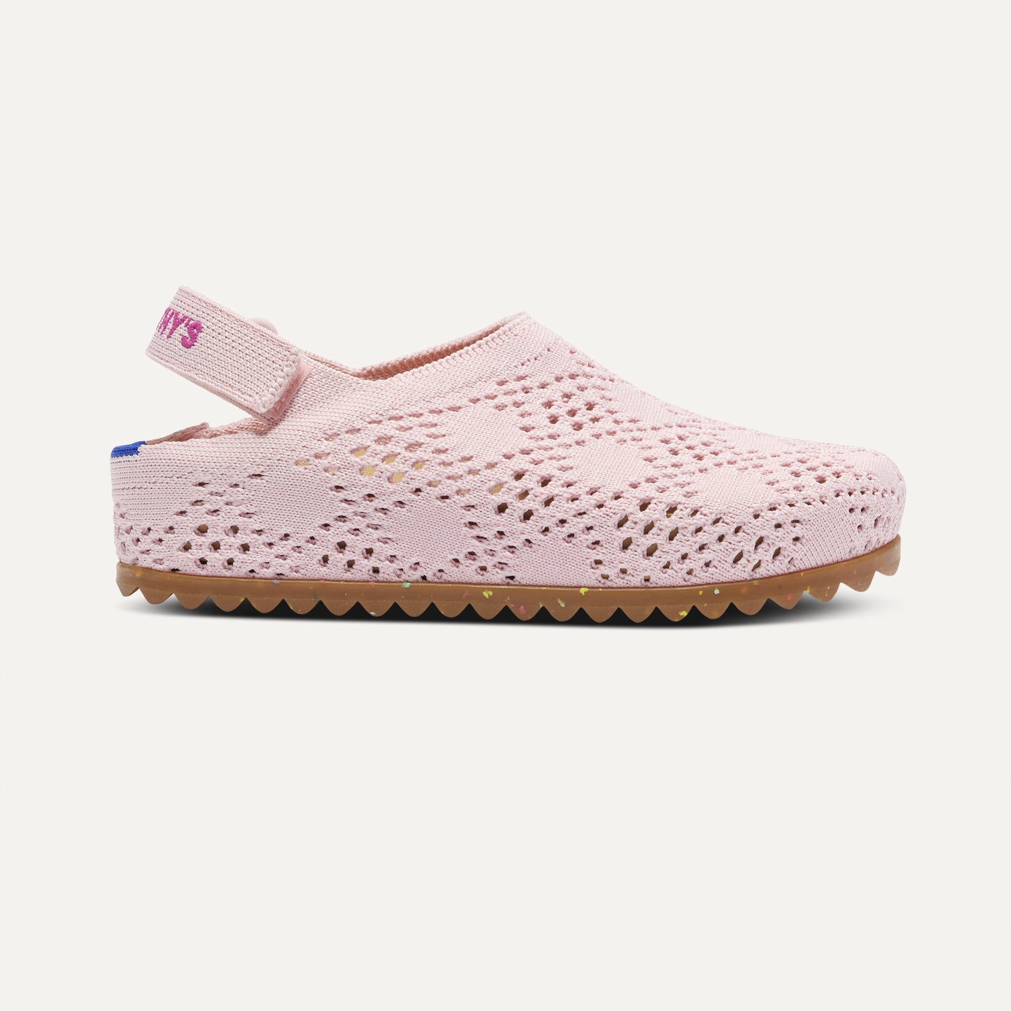 The Kids Clog - Pink Crochet - Image 3