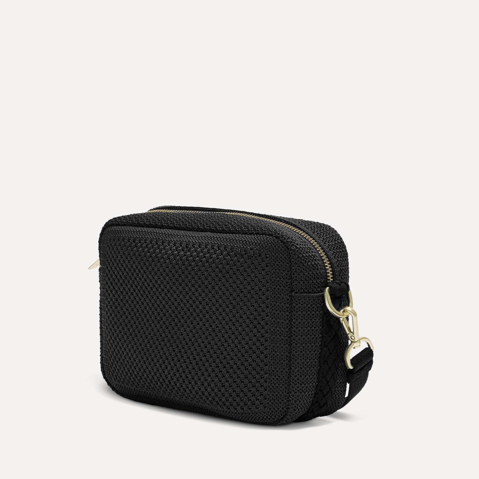 The Crossbody Camera Bag - Black Licorice Open-Knit - Image 3