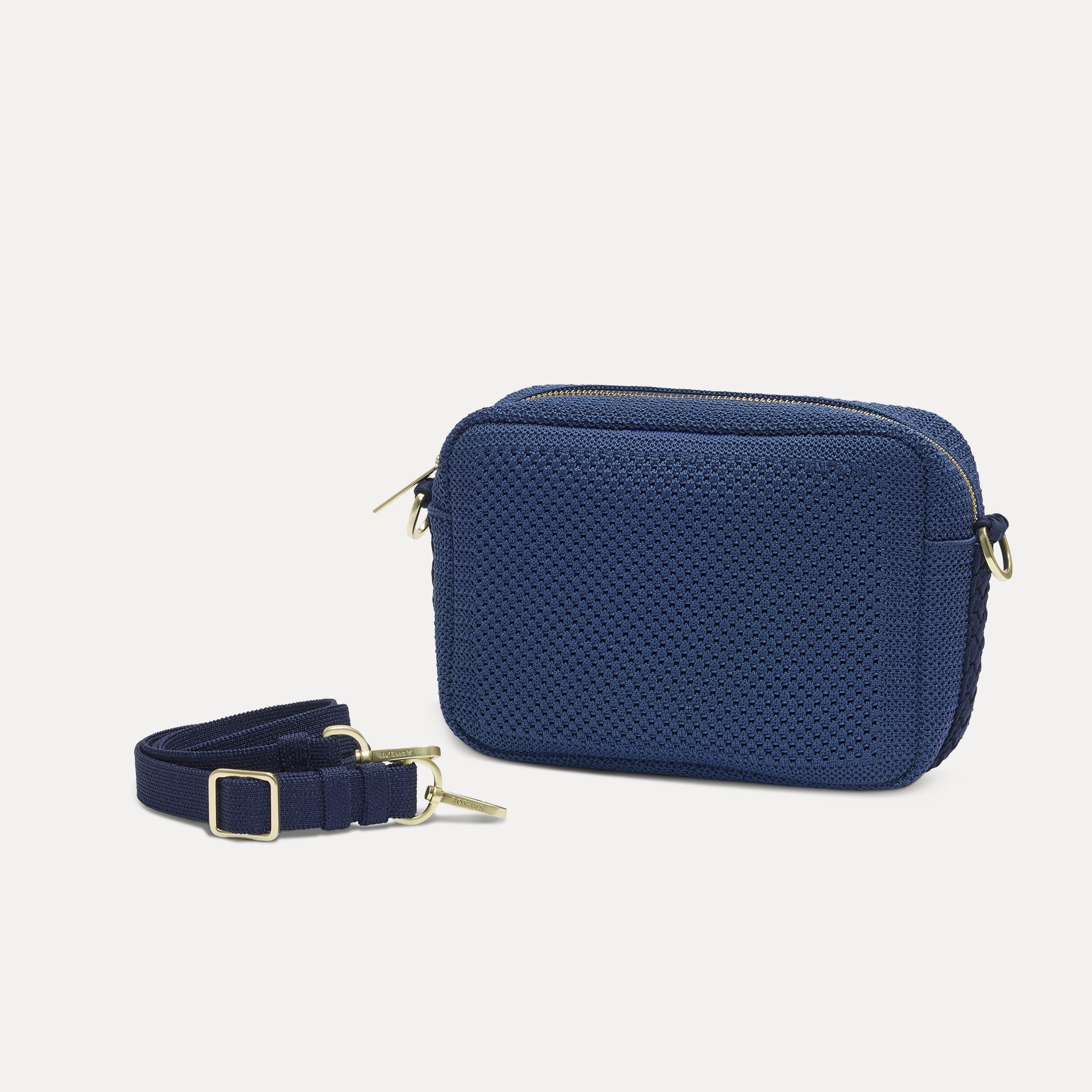 The Crossbody Camera Bag - Lagoon Open-Knit - Image 4