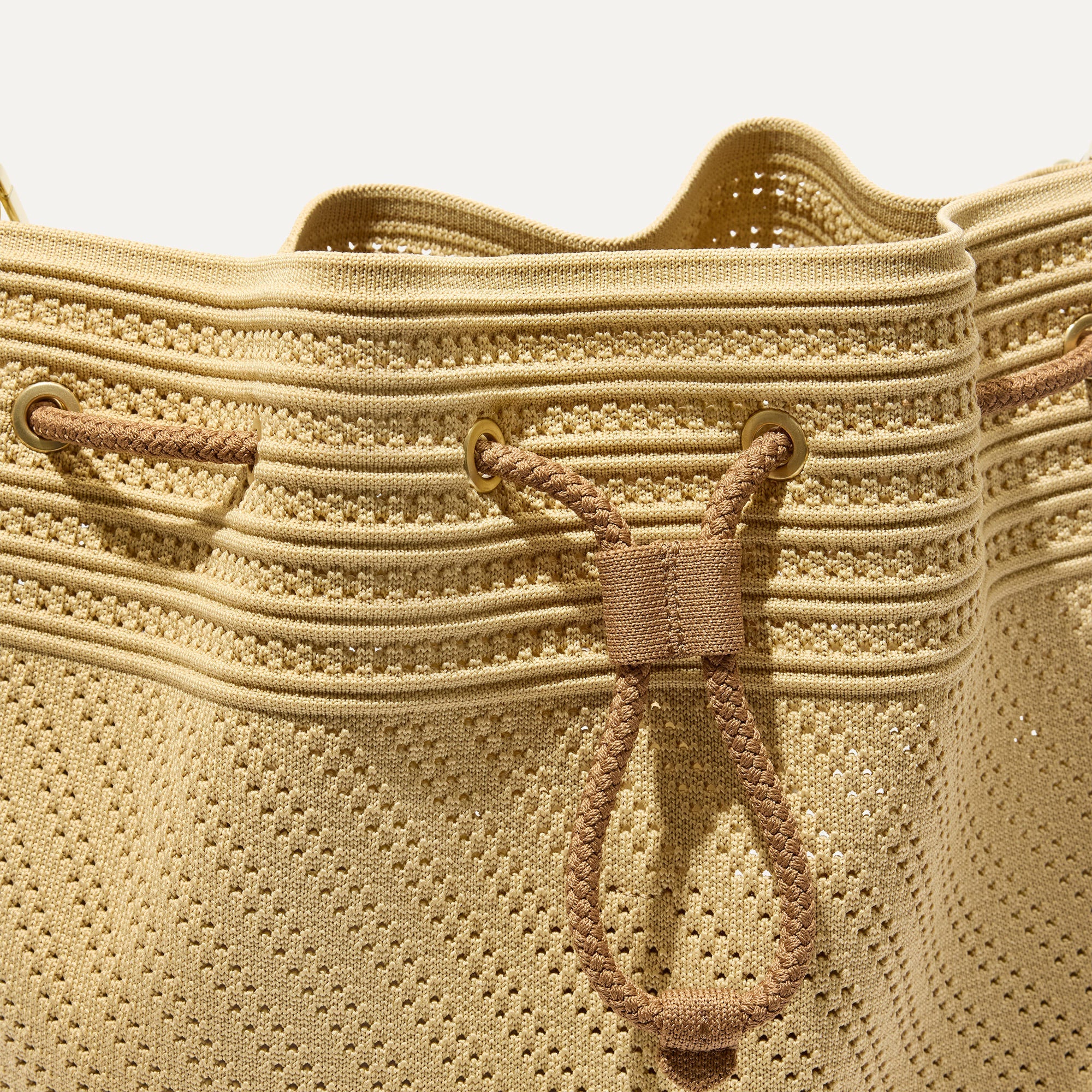 The Cinch Bucket Bag - Brown Butter Crochet - Image 5