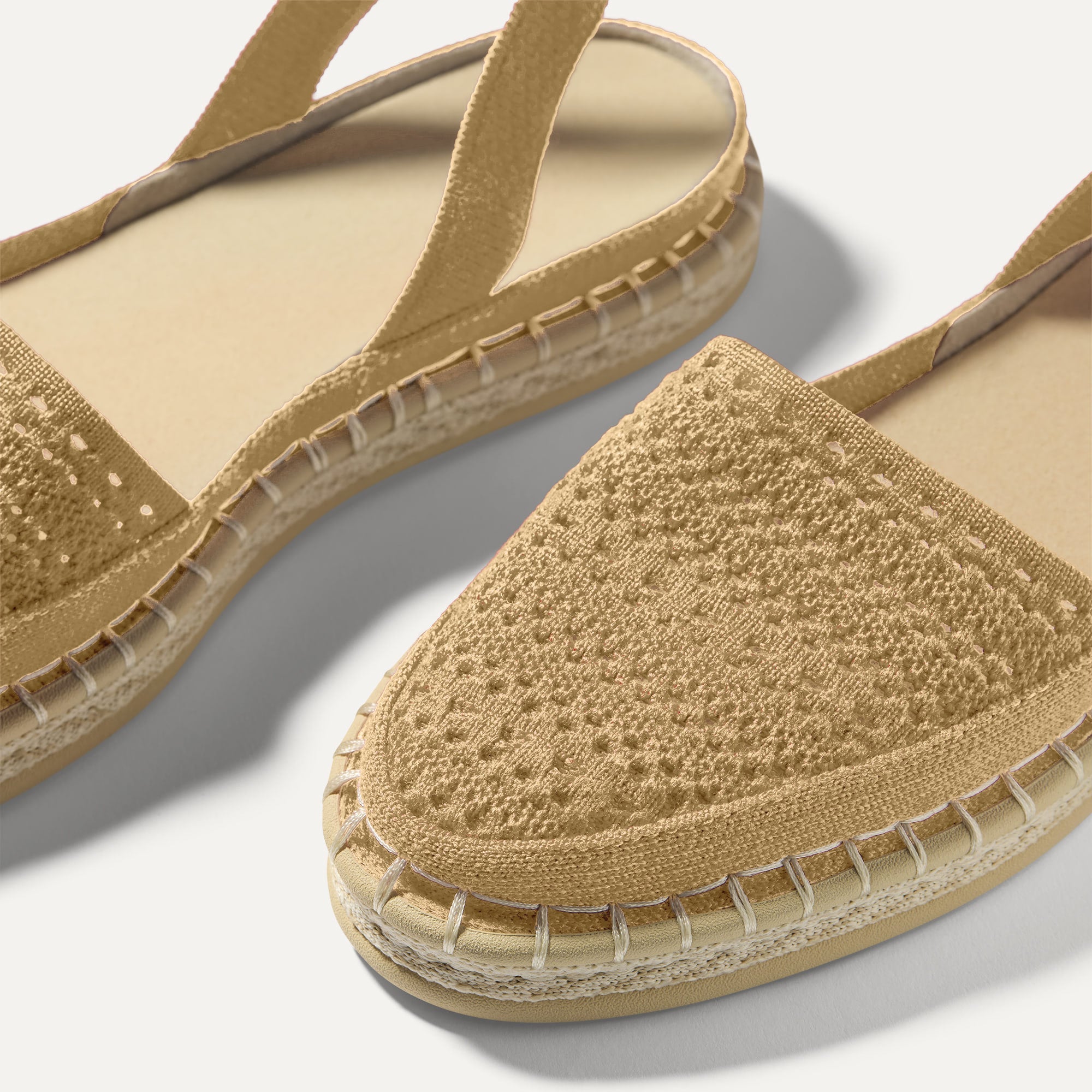 The D'Orsay Espadrille - Camel Crochet - Image 5