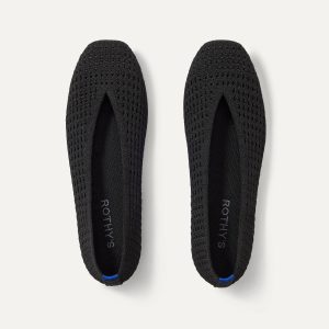 The Max Square Ballerina - Black Mesh