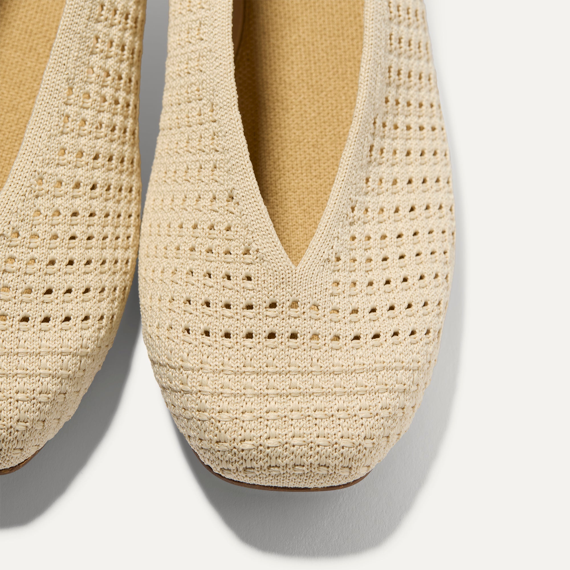 The Max Square Ballerina - Off White Mesh - Image 5