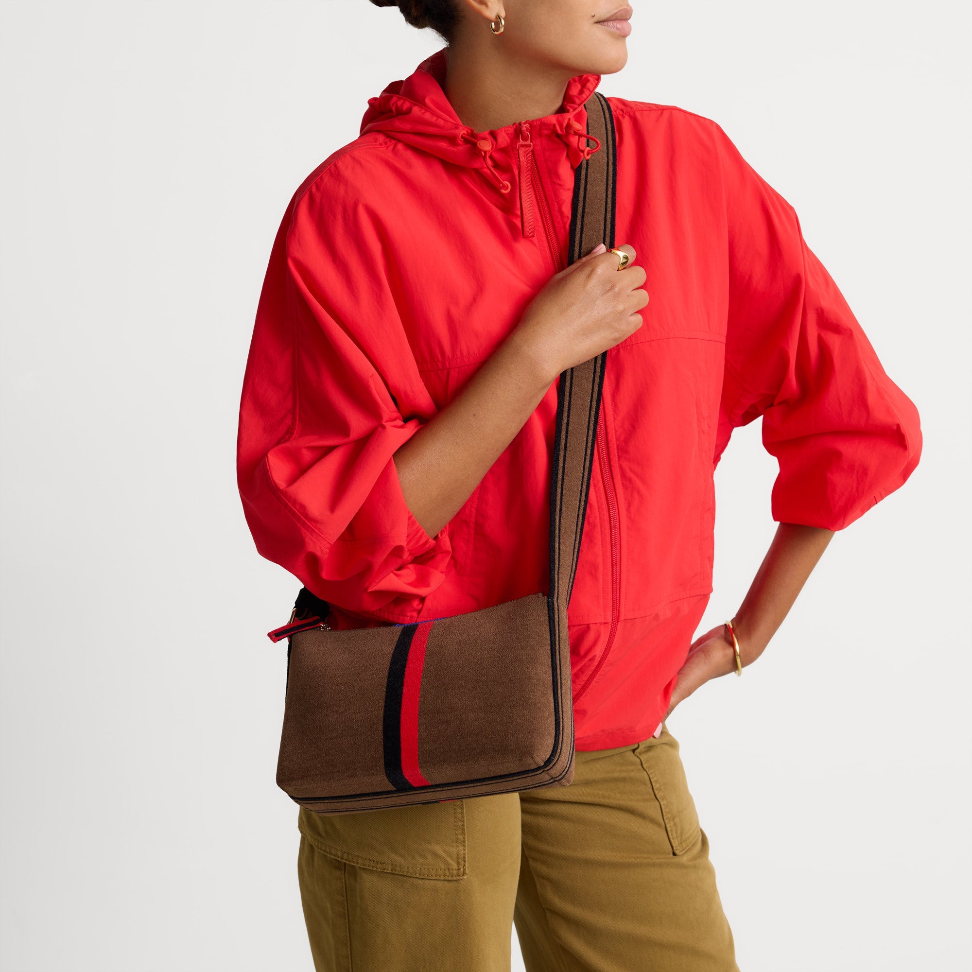 The Casual Crossbody - ReVelvet? Cinnamon Stripe - Image 4