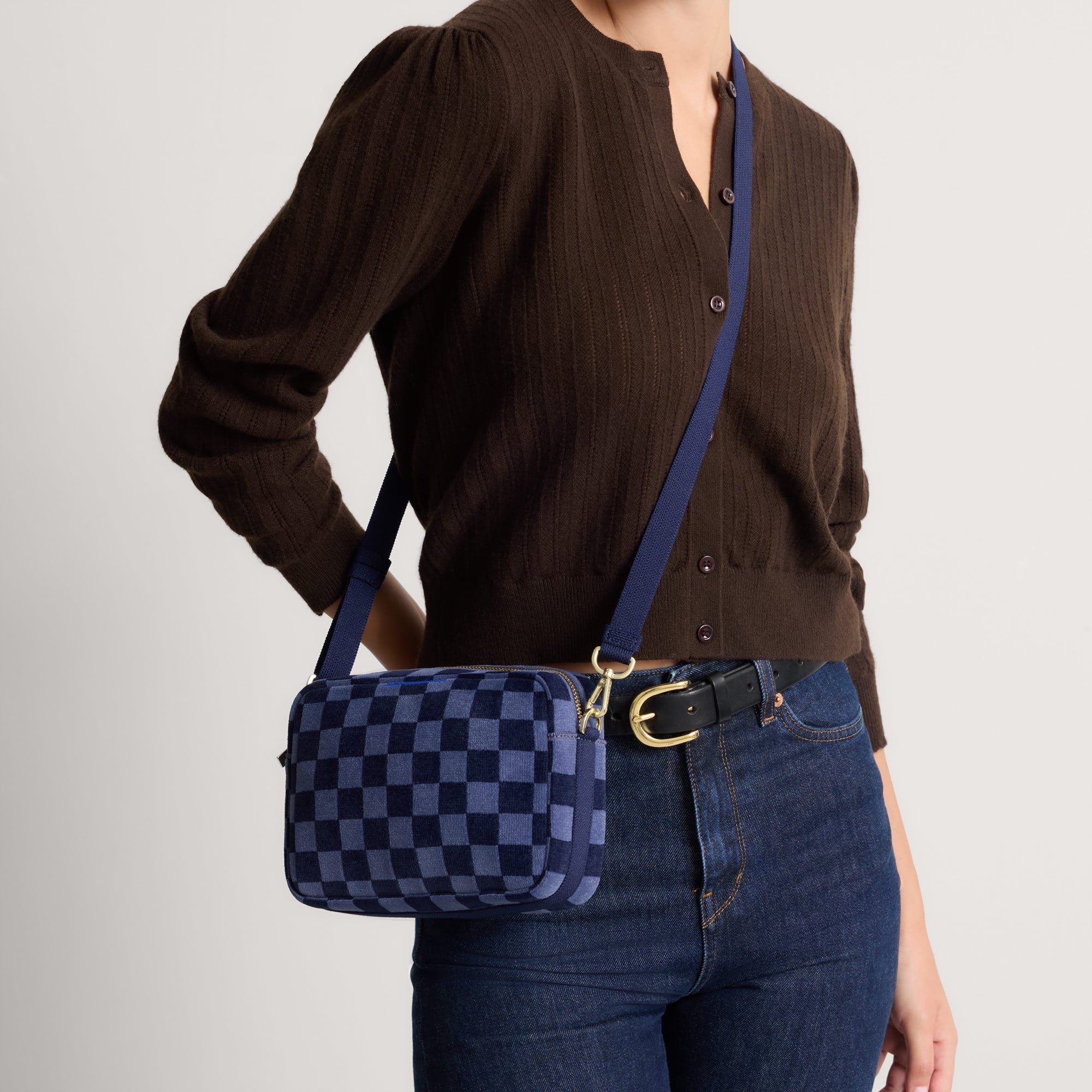 The Crossbody Camera Bag - ReVelvet? Blue Ink - Image 4